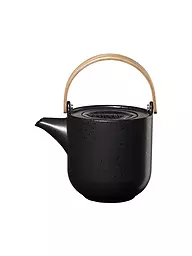 ASA SELECTION | Teiera con manico in legno "Coppa" 1l (Nori) | Nero