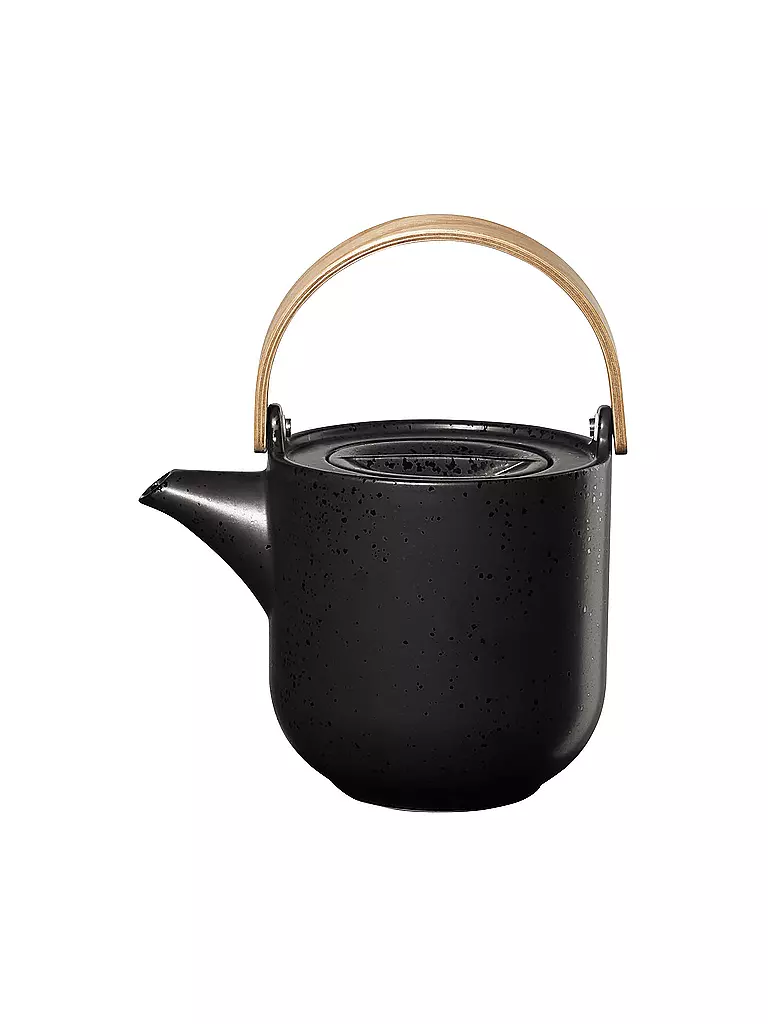 ASA SELECTION | Teiera con manico in legno Coppa 1l Kuro/Nero | Nero