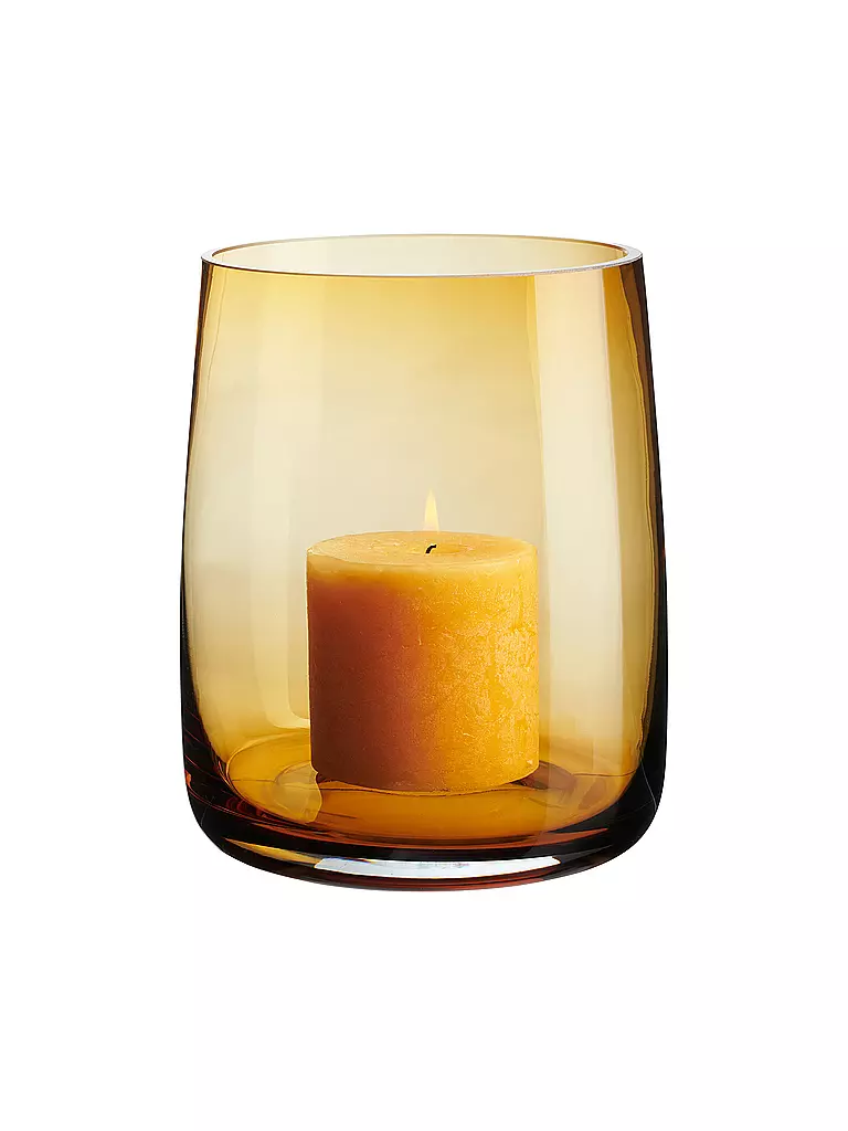 ASA SELECTION | Vaso - Portacandela AJANA 18cm Ambra | Giallo