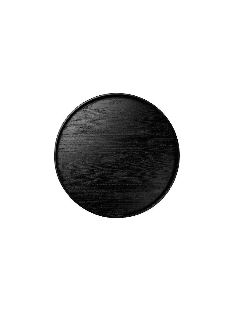 ASA SELECTION | Vassoio su piede rotondo 40cm LEGNO DI SALICE nero | Nero