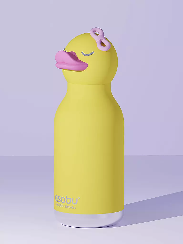 ASOBU | Borraccia termica 460ml ANATRA giallo | Giallo