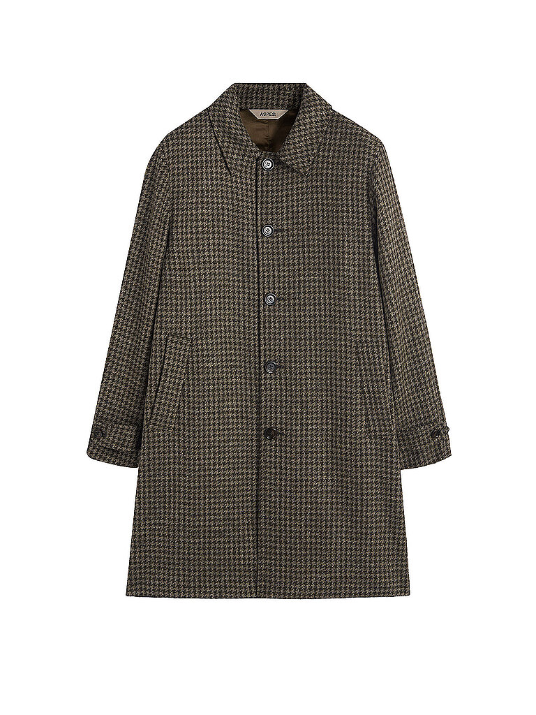 Aspesi Cappotto di lana grigio 56