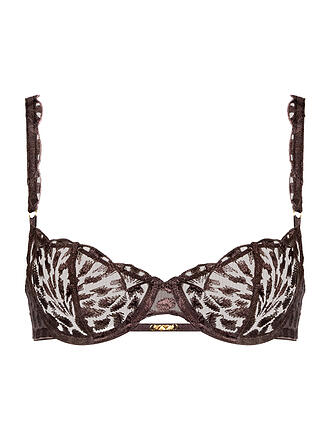 AUBADE | Reggiseno con ferretto MEZZA COPPA CRAZY IN LOVE satin brown
