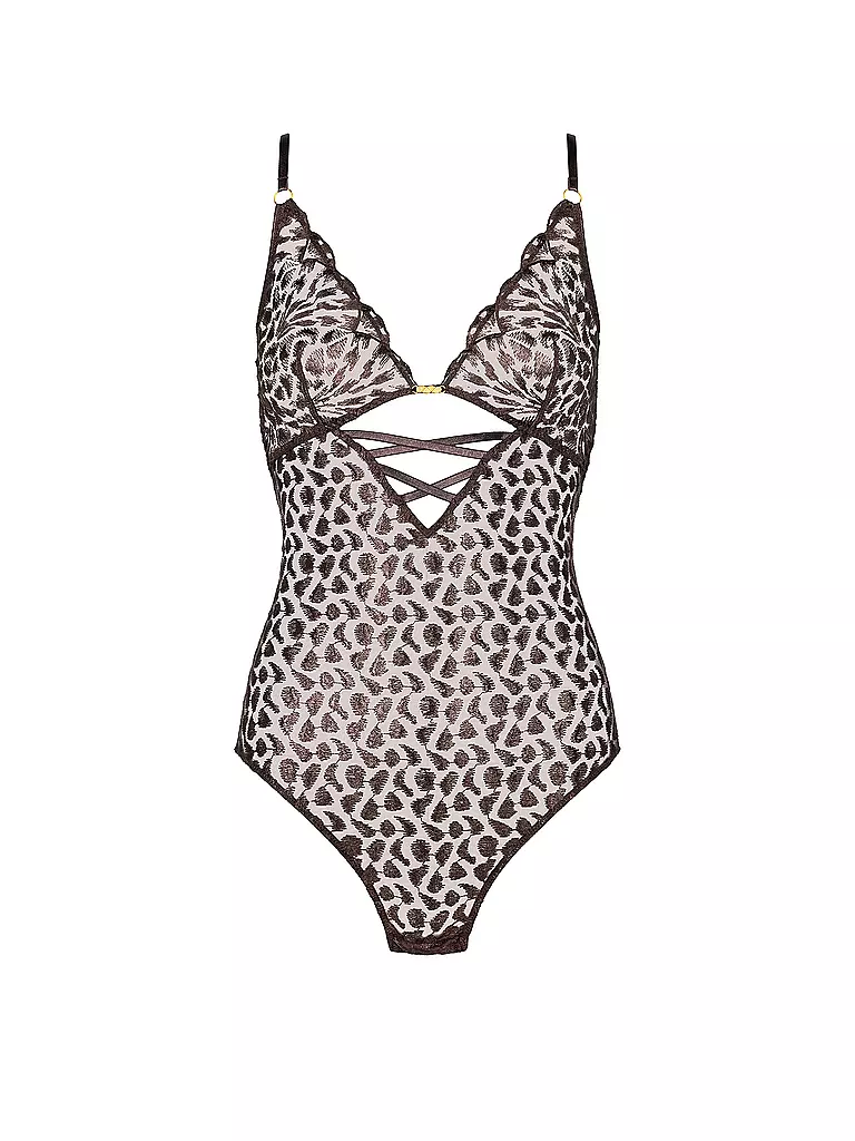 AUBADE | Body senza ferretto CRAZY IN LOVE satin brown | Marrone