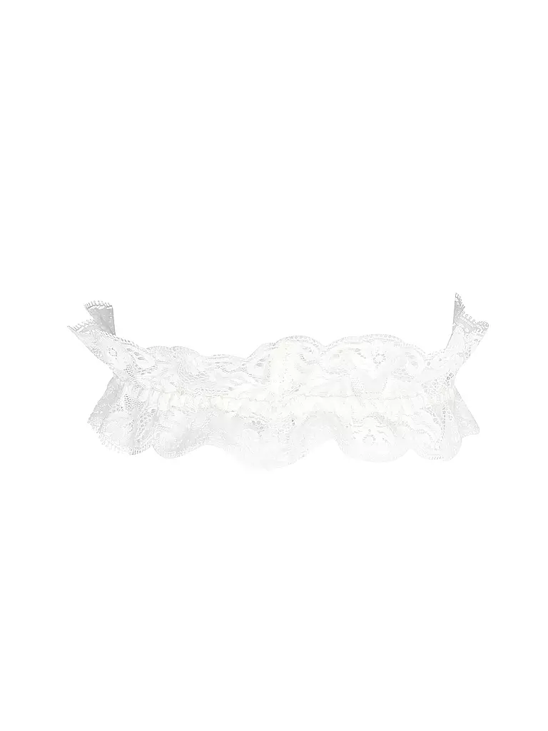 AUBADE | Giartiera KISS OF LOVE opale | Bianco