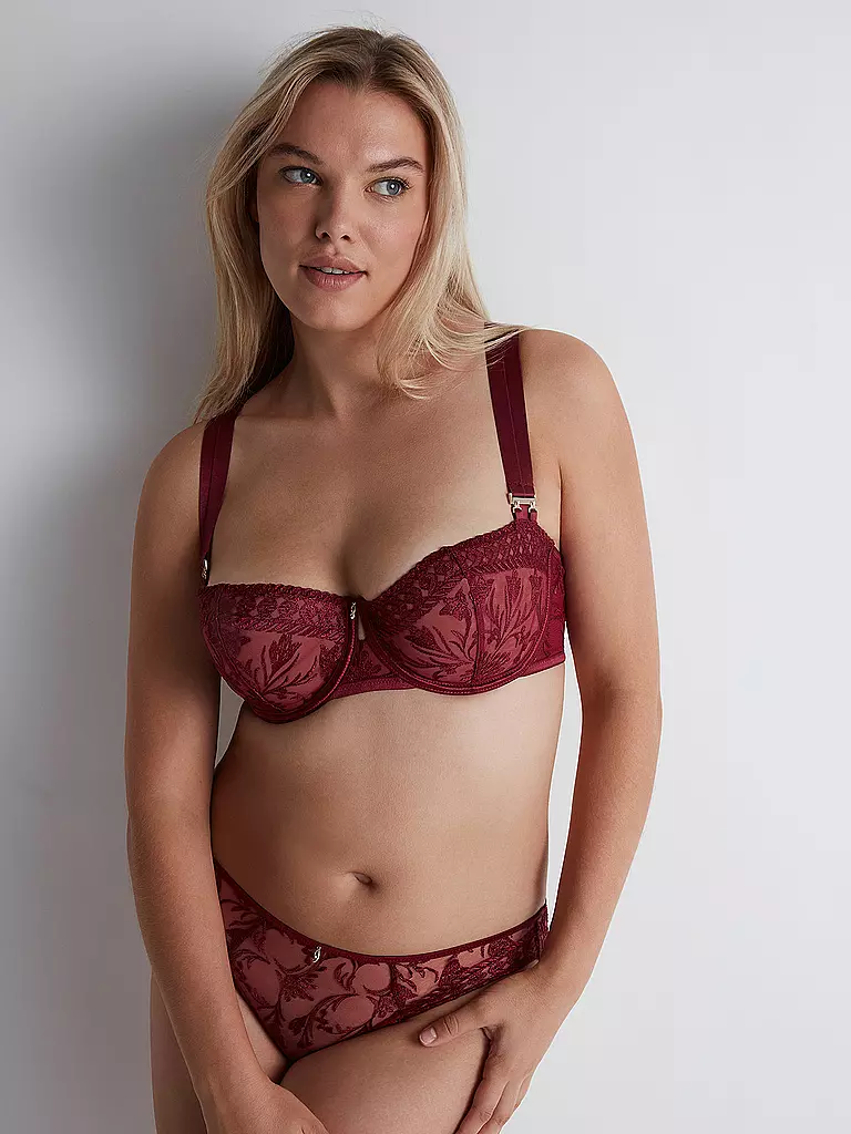AUBADE | Reggiseno a mezza coppa con ferretto MAGNETIC SPELL rosso cremisi | 