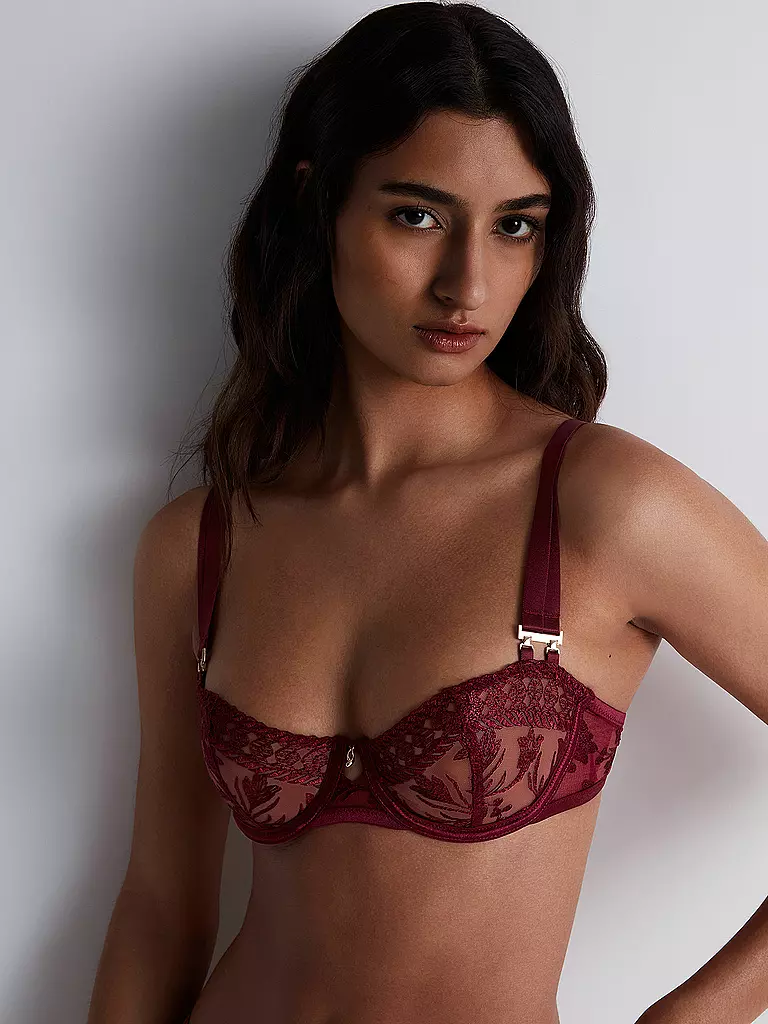 AUBADE | Reggiseno a mezza coppa con ferretto MAGNETIC SPELL rosso cremisi | 