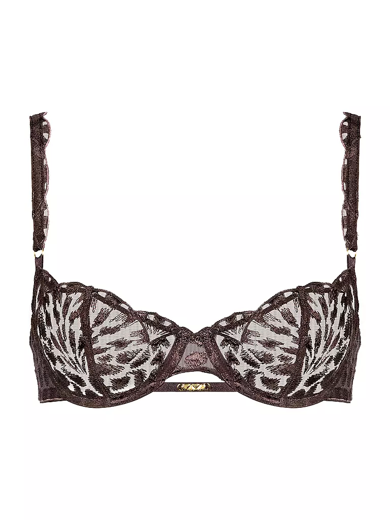 AUBADE | Reggiseno con ferretto MEZZA COPPA CRAZY IN LOVE satin brown | Marrone