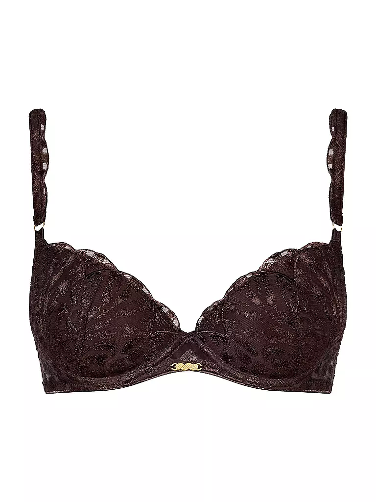 AUBADE | Reggiseno push-up CRAZY IN LOVE marrone satinato | Marrone