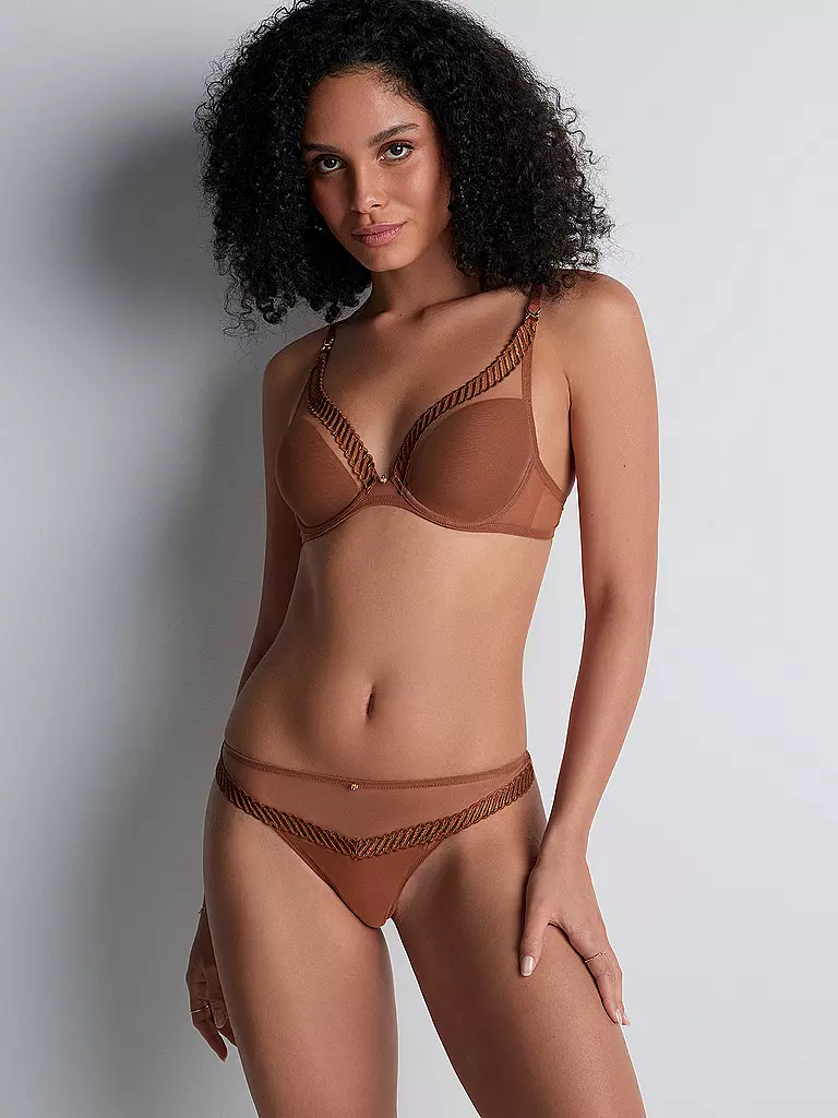 AUBADE | String SHEER EMOTION honey | Marrone chiaro