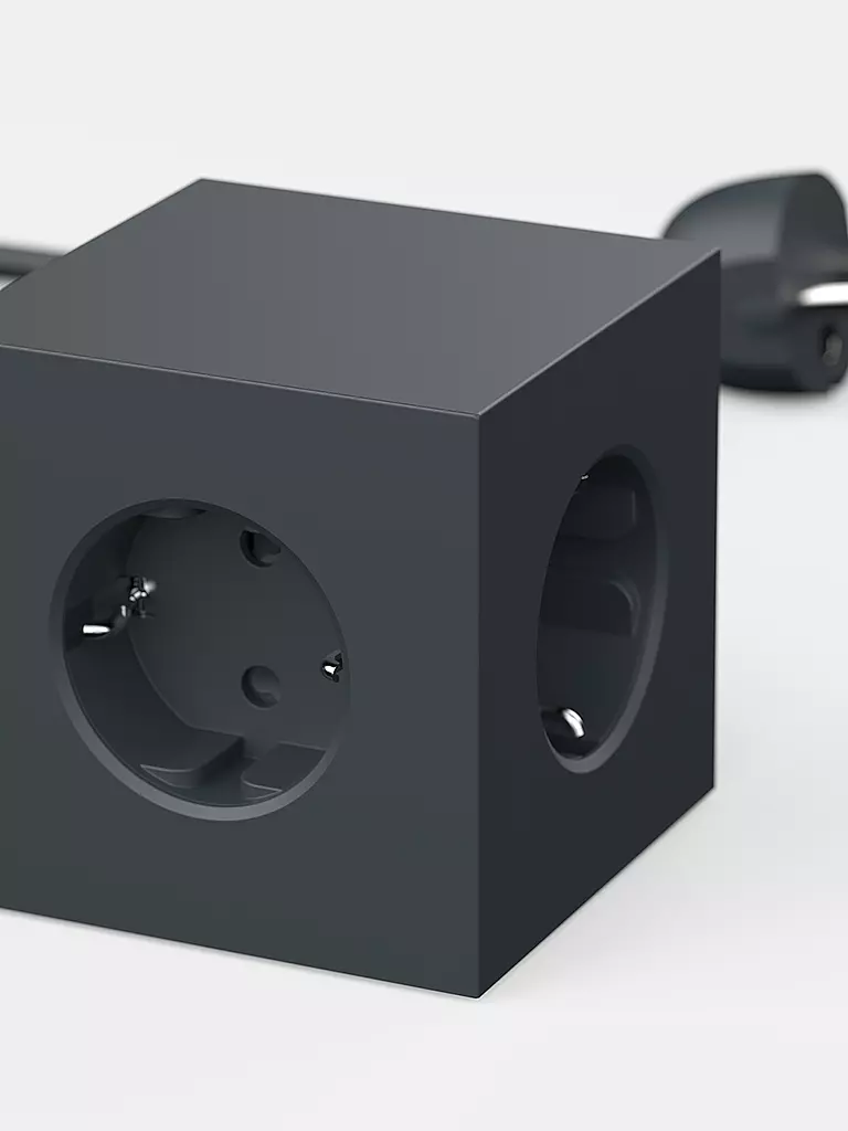 AVOLT | Multipresa Square 1 F 1.8MT Stockholm Black | 