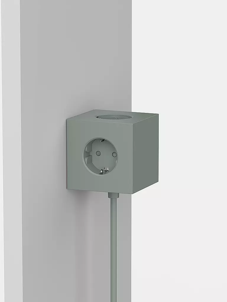 AVOLT | Multipresa Square 1 F 1.8MT Verde Quercia | Verde