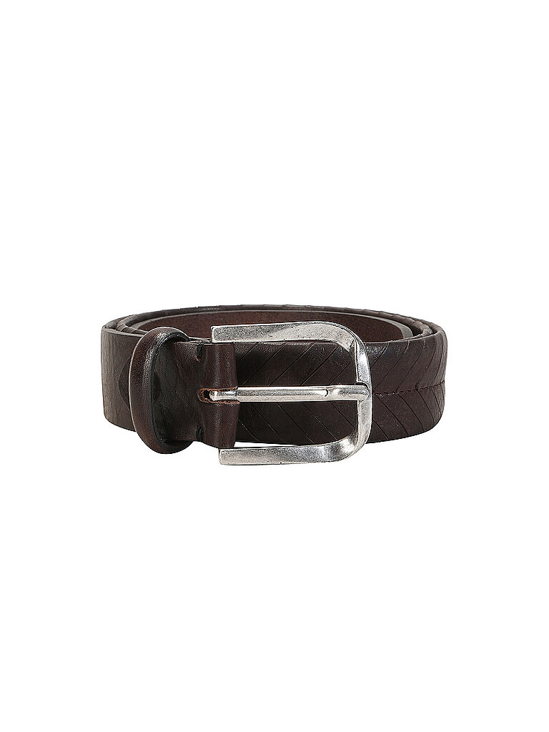 Cintura in pelle marrone 90