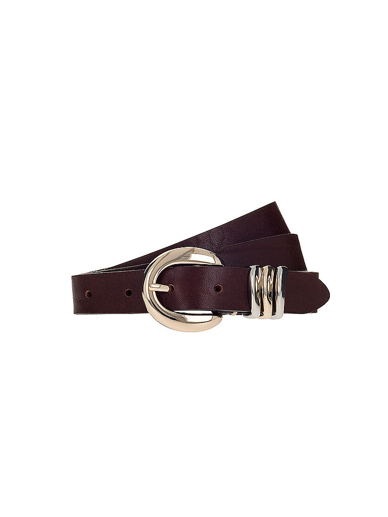 Cintura in pelle marrone 85