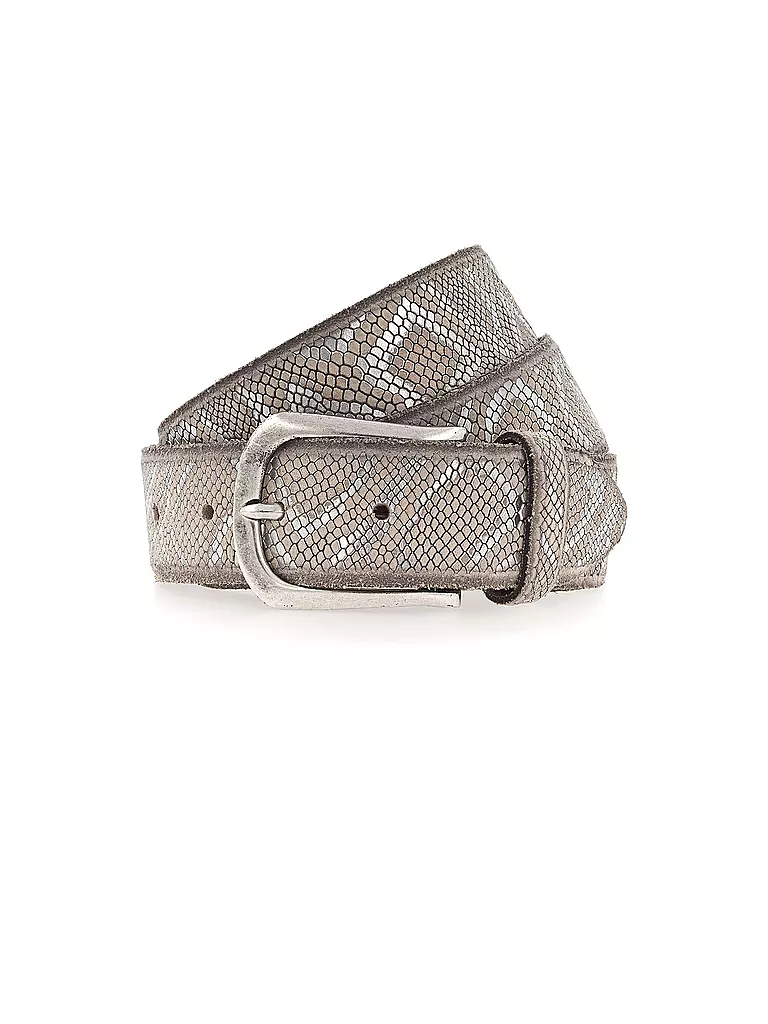 B.BELT | Cintura in pelle SABIA | Argento