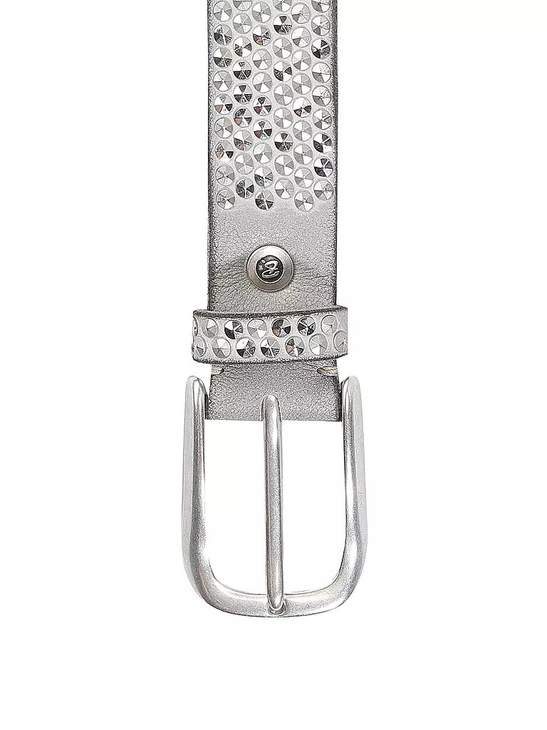 B.BELT | Cintura in pelle | Grigio chiaro