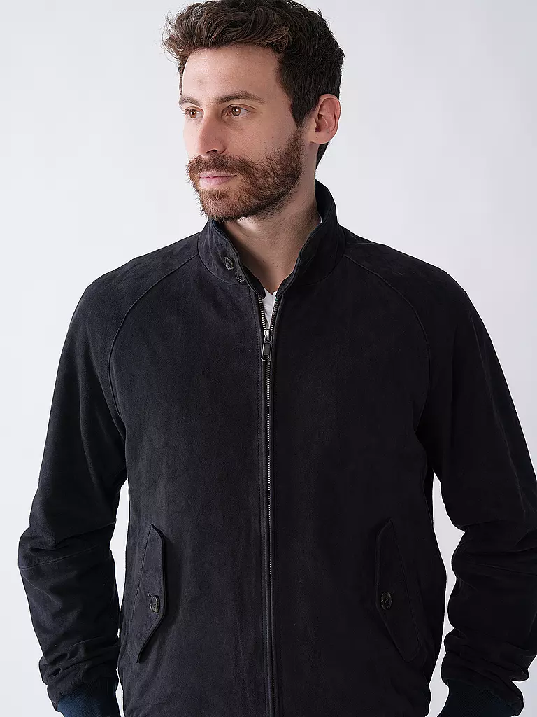 BARACUTA | Lederjacke G9 SUEDE | Blu