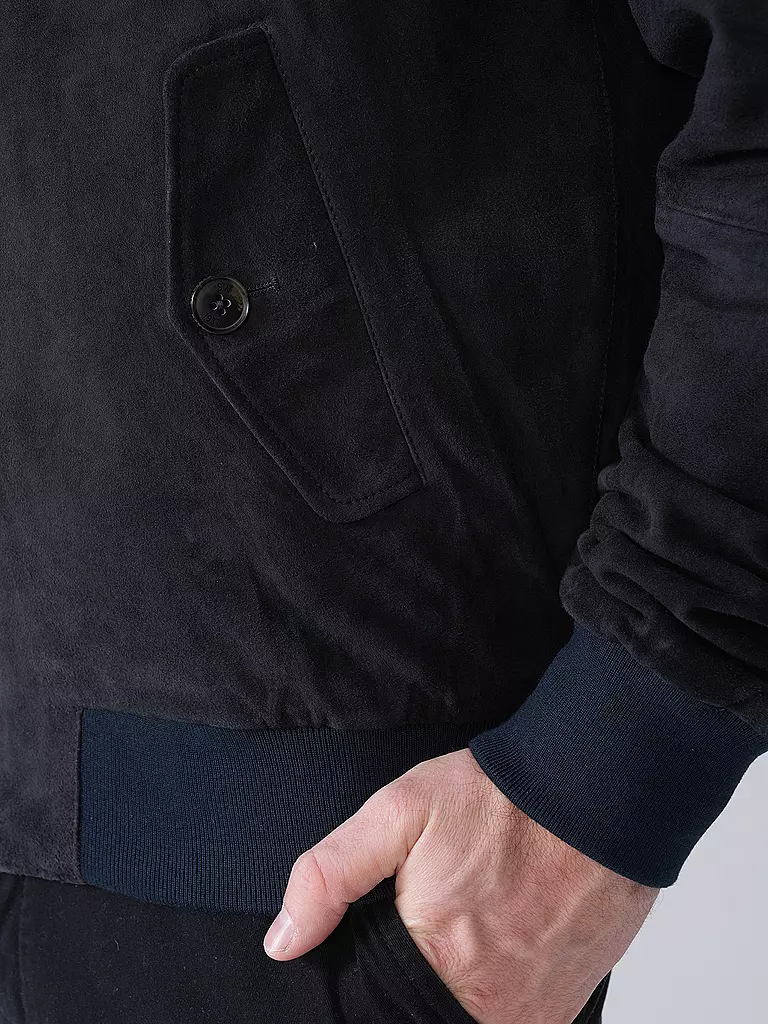 BARACUTA | Lederjacke G9 SUEDE | Blu