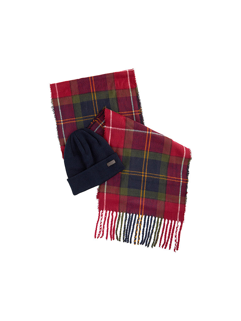 Set regalo 2 pezzi sciarpa e cappello SWINTON CHRISTMAS rosso