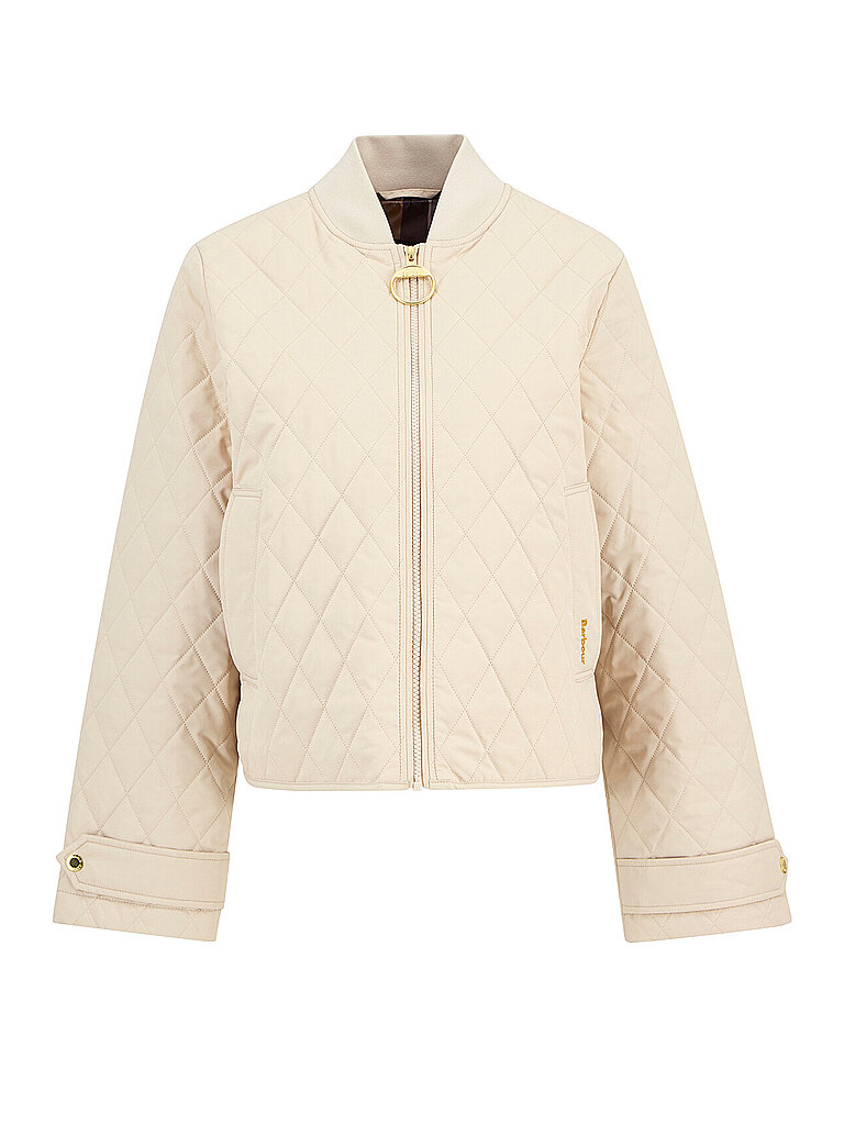 Giacca trapuntata leggera crema 38