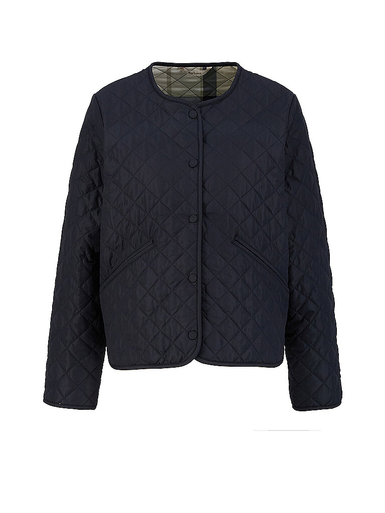 Giacca trapuntata leggera CASHEL COLLARLESS blu 44