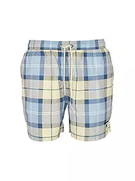 BARBOUR | Badeshorts TARTAN STAPLE | Blu chiaro