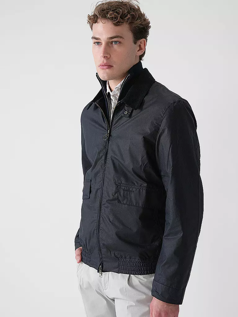 BARBOUR | Blouson NEWBURY WAX | Blu scuro