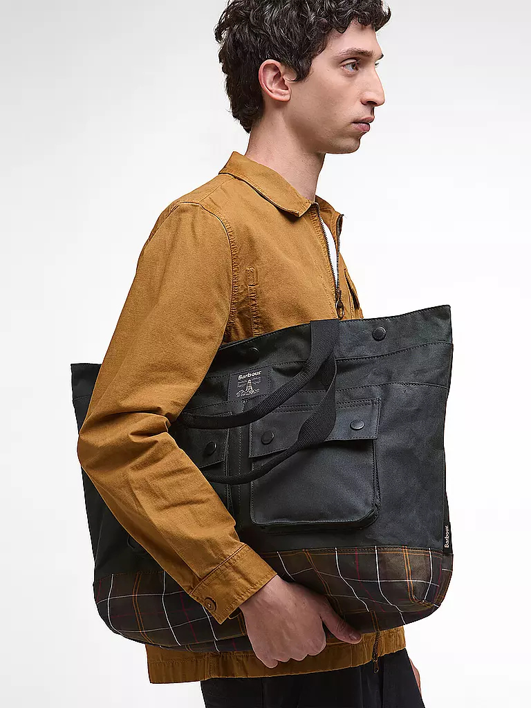 BARBOUR | Borsa - Tote Bag FIELD WAX | Oliva