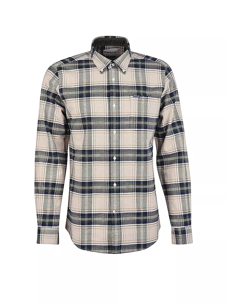 BARBOUR | Camicia di flanella slim fit | Beige