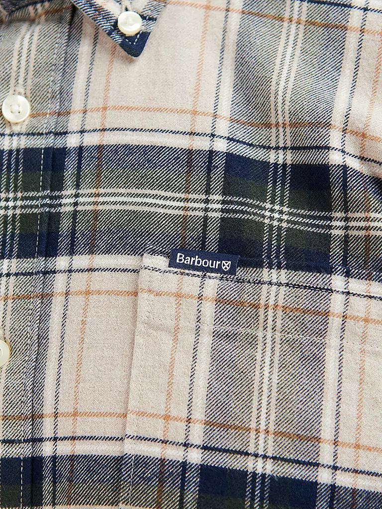 BARBOUR | Camicia di flanella slim fit | Beige