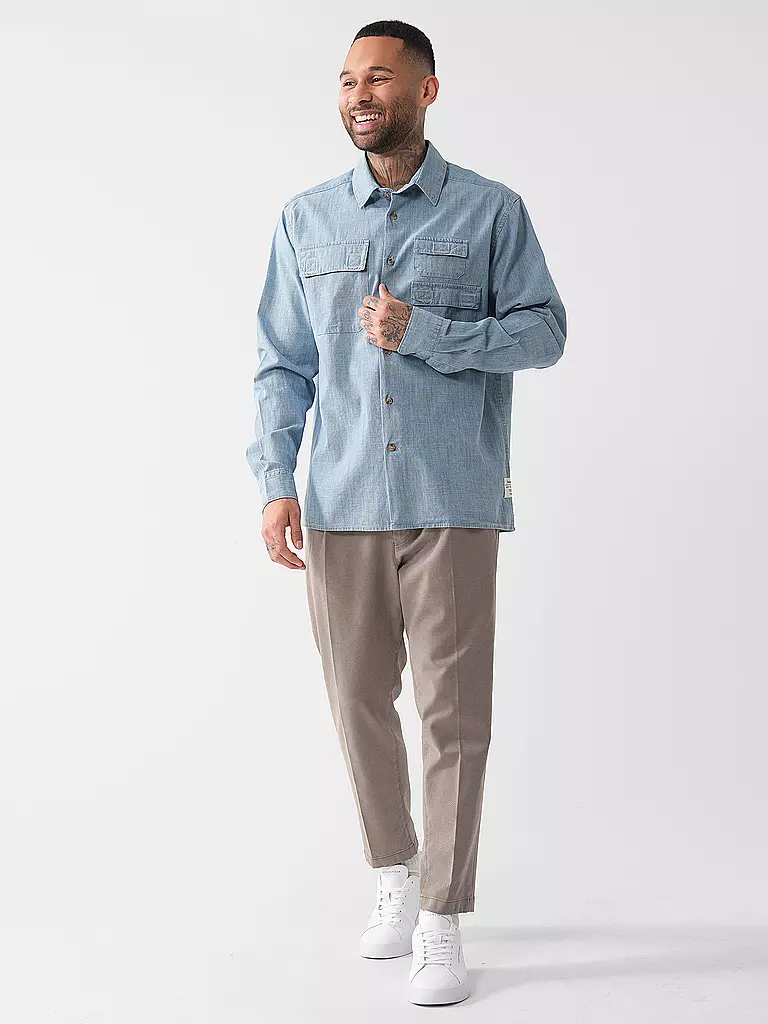 BARBOUR | Camicia di jeans | Blu chiaro
