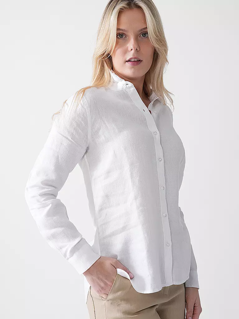 BARBOUR | Camicia di lino MARINE | Bianco