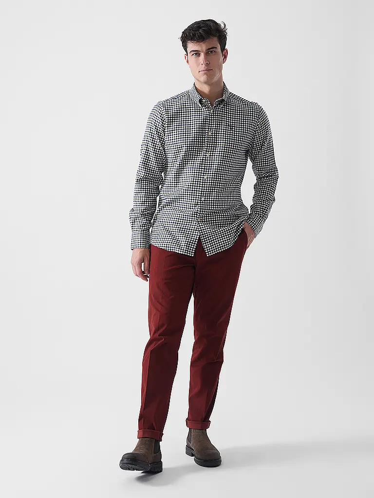 BARBOUR | Camicia Tailored Fit FINKLE | Oliva