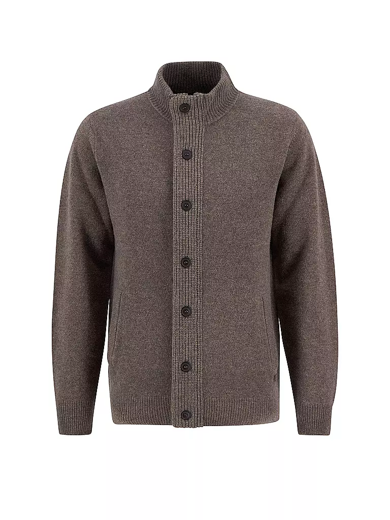BARBOUR | Cardigan ESSENTIAL | Marrone