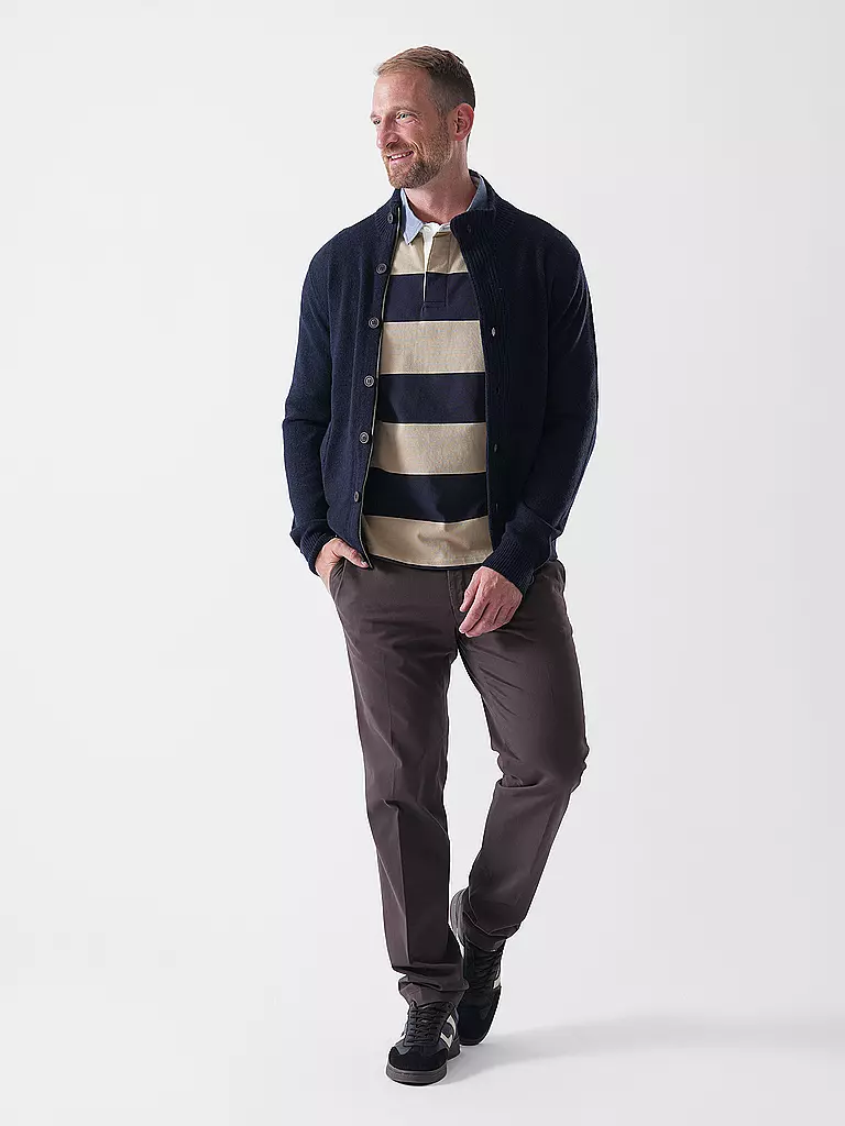 BARBOUR | Cardigan ESSENTIAL | Blu scuro