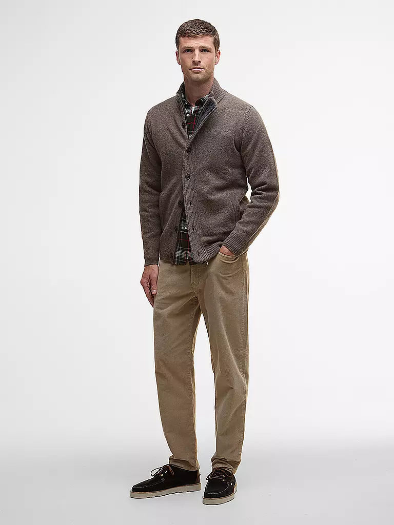 BARBOUR | Cardigan ESSENTIAL | Marrone