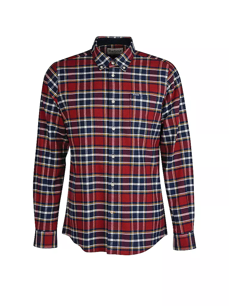 BARBOUR | Flanellhemd Slim Fit BEDSOM | Rosso