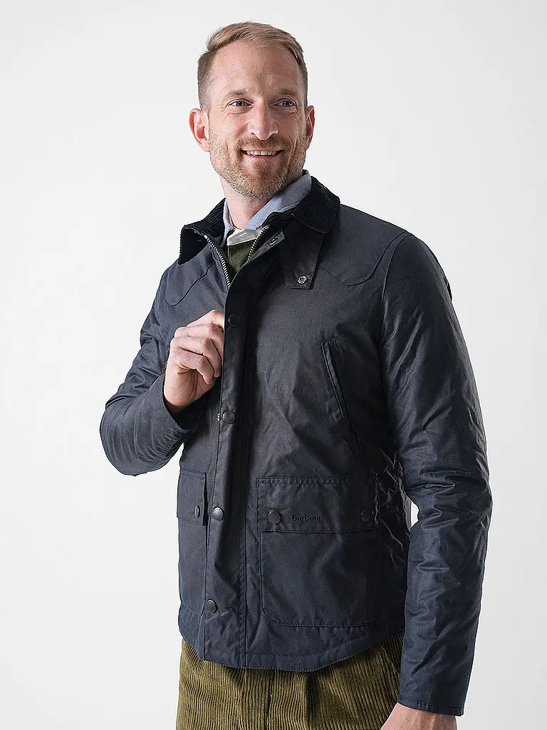 BARBOUR | Giacca REELIN WAX | Blu scuro