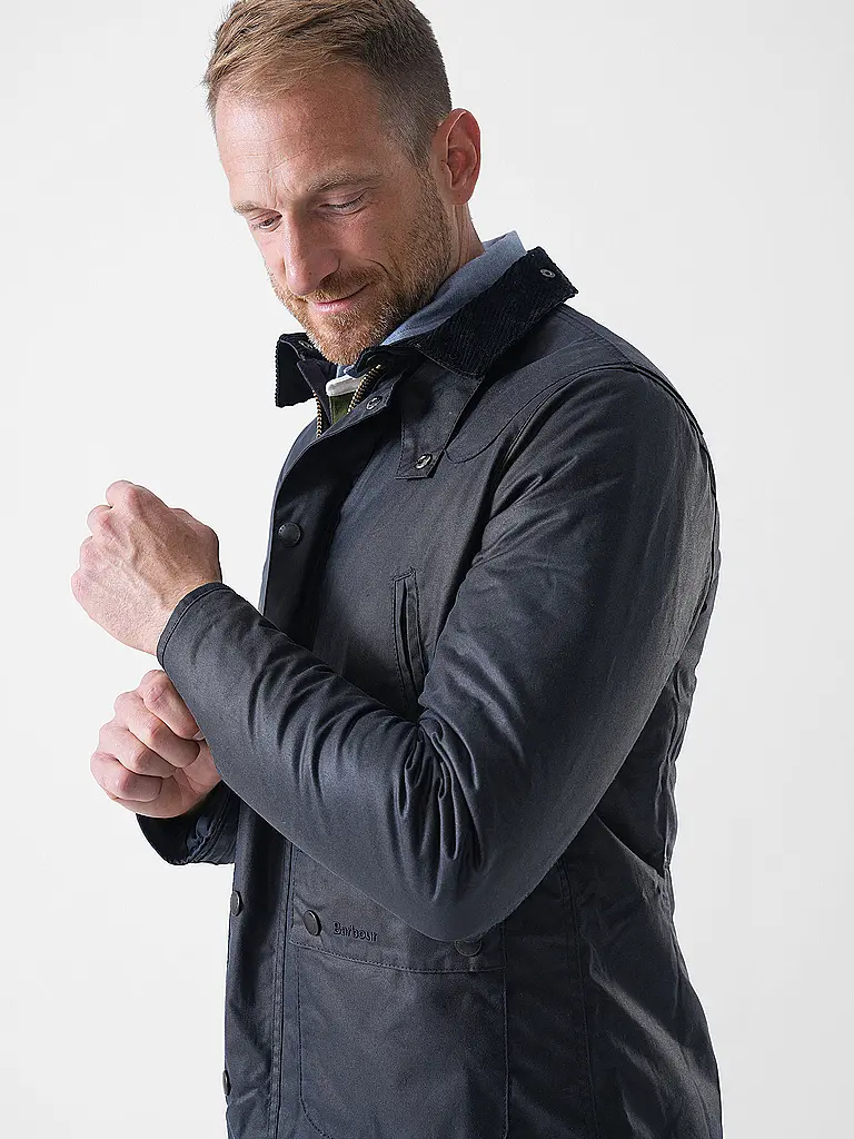 BARBOUR | Giacca REELIN WAX | Blu scuro