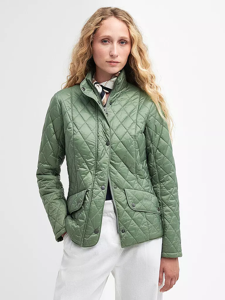 BARBOUR | Giacca trapuntata FLYWEIGHT CAVALRY | Verde chiaro