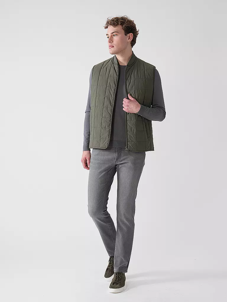 BARBOUR | Gilet trapuntato ELMSTONE | Oliva