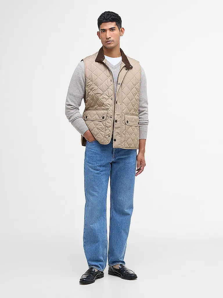 BARBOUR | Gilet trapuntato LOWERDALE | Beige