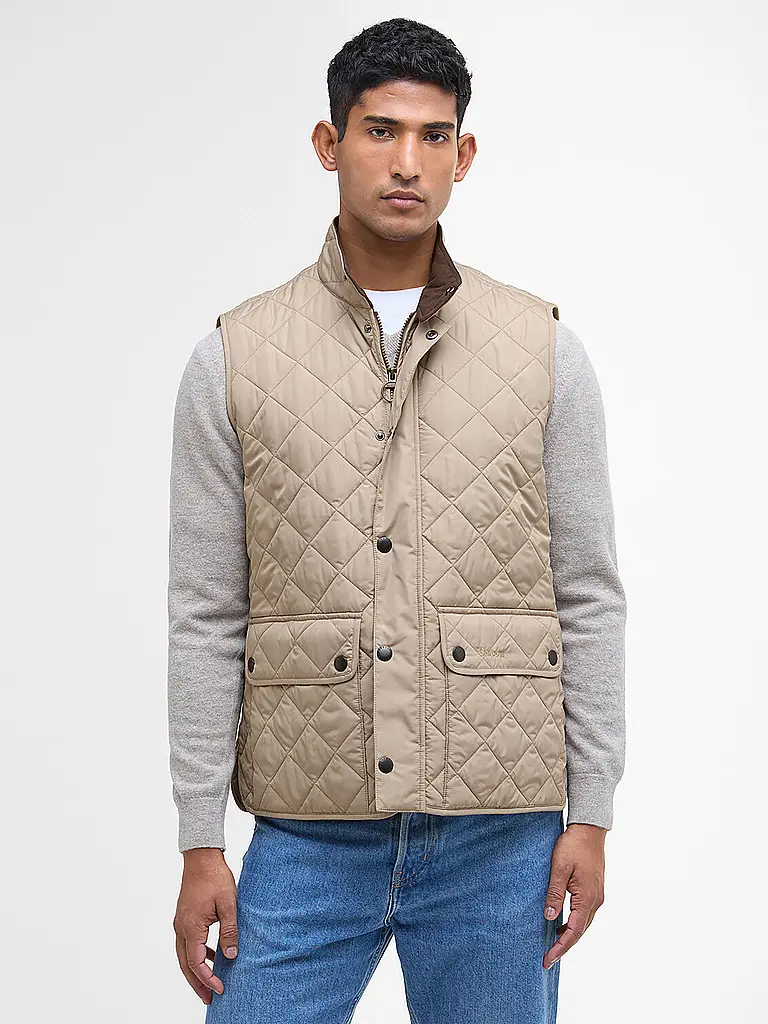 BARBOUR | Gilet trapuntato LOWERDALE | Beige