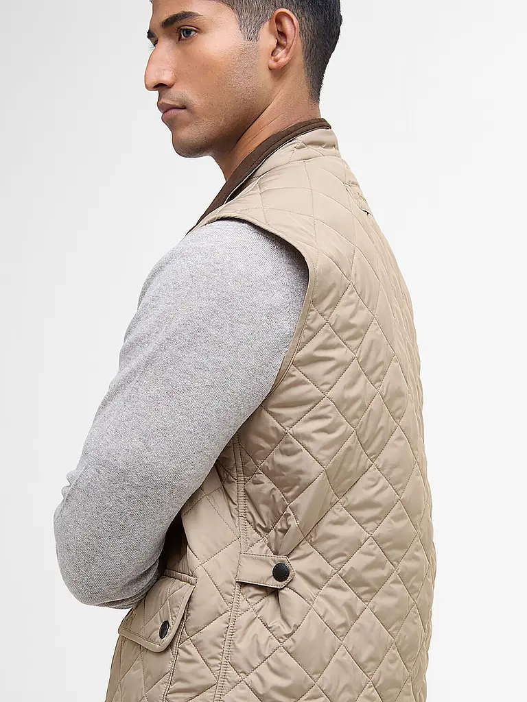 BARBOUR | Gilet trapuntato LOWERDALE | Beige