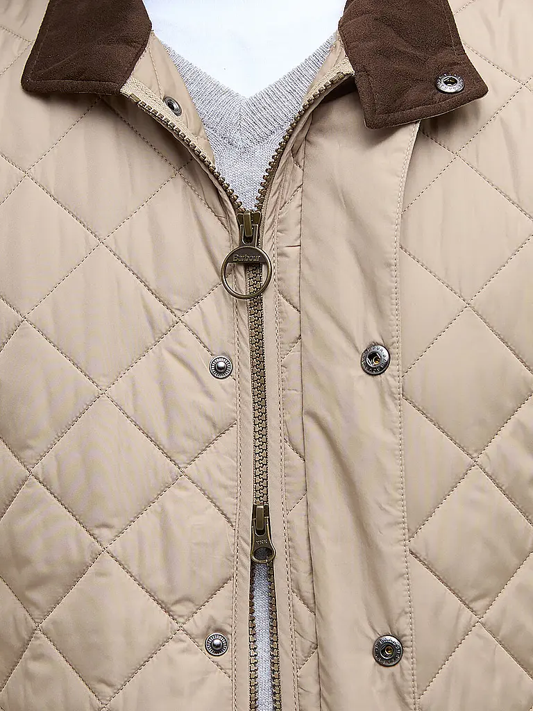 BARBOUR | Gilet trapuntato LOWERDALE | Beige