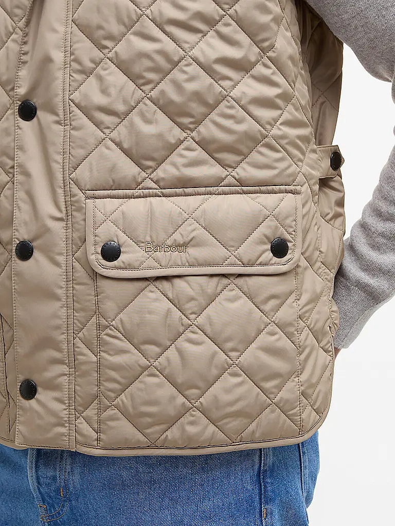 BARBOUR | Gilet trapuntato LOWERDALE | Beige