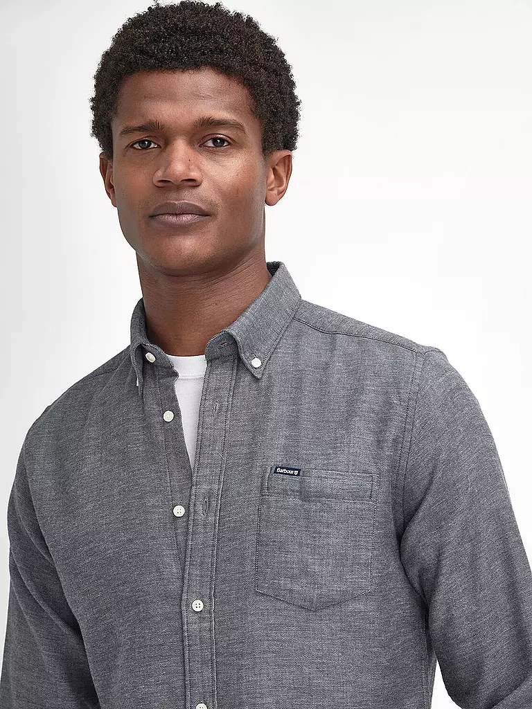 BARBOUR | Hemd BUCKLEY Tailored Fit | Grigio