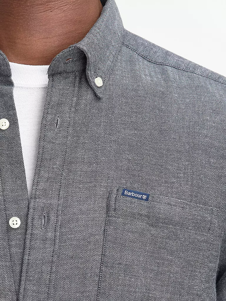 BARBOUR | Hemd BUCKLEY Tailored Fit | Grigio