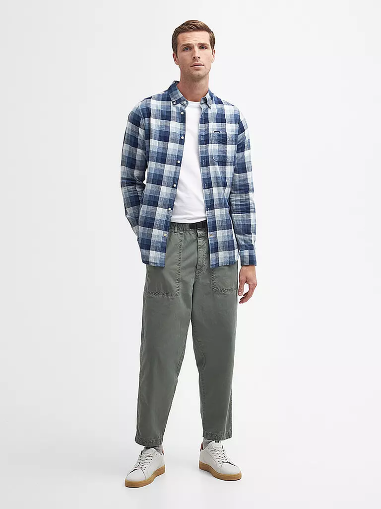 BARBOUR | Hemd Tailord Fit HILLROAD | Blu