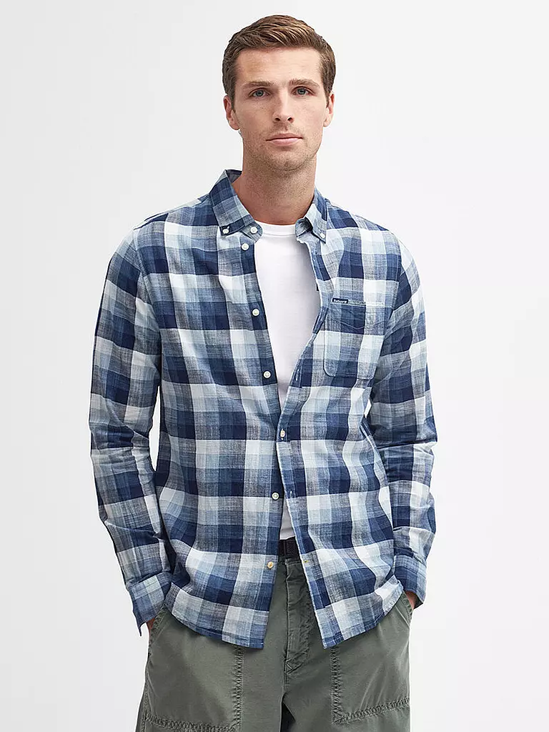 BARBOUR | Hemd Tailord Fit HILLROAD | Blu